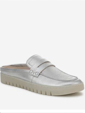 Vionic Silver Metallic Slip-On Mule